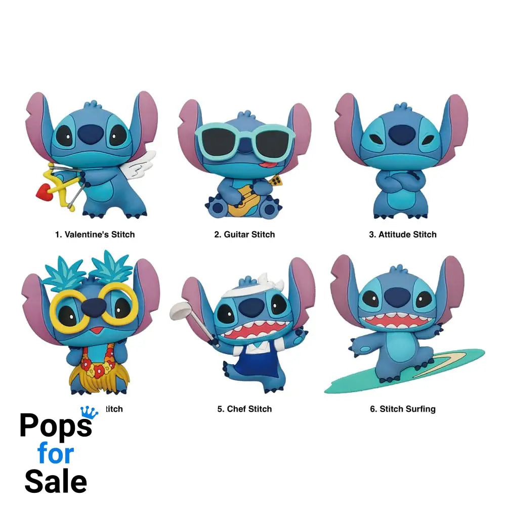 Lilo & Stitch 3D 3D Magnets Series 2 Display (12) Magnets