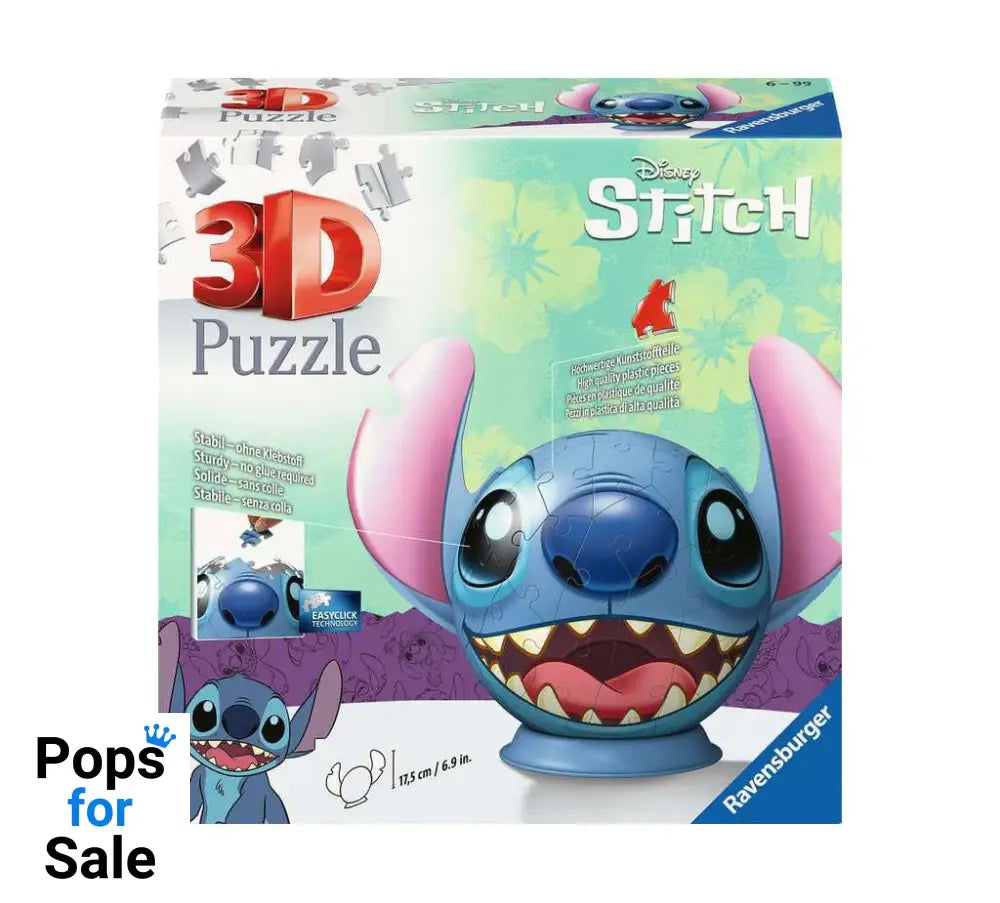 Lilo & Stitch 3D Puzzle Ball with Ears Stitch (77 pieces) Puzzles