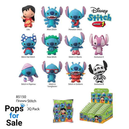 Lilo & Stitch 3D PVC Bag Clips Series 1 Display (24)