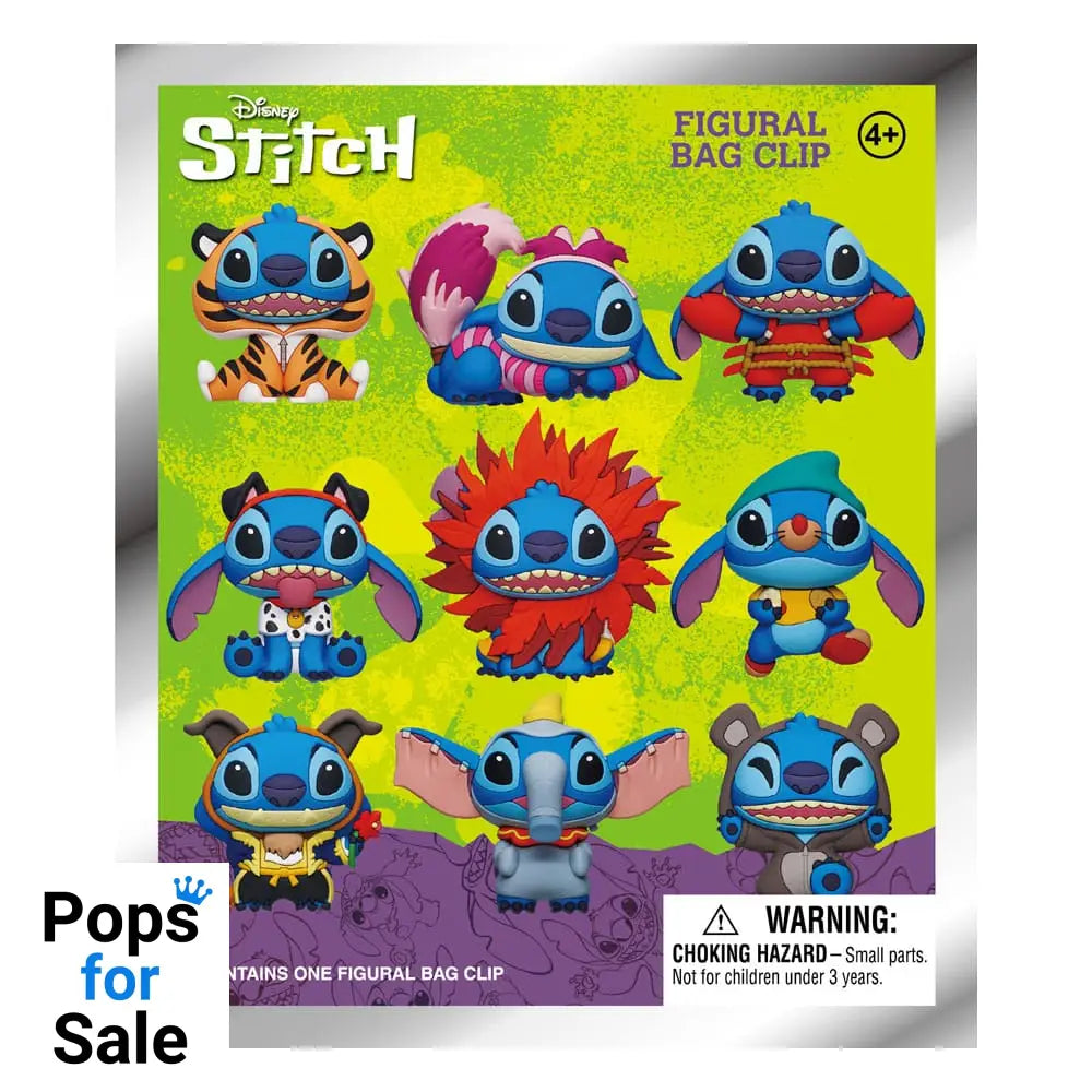 Lilo & Stitch 3D PVC Bag Clips Series 1 Stitch in costume Display (24)