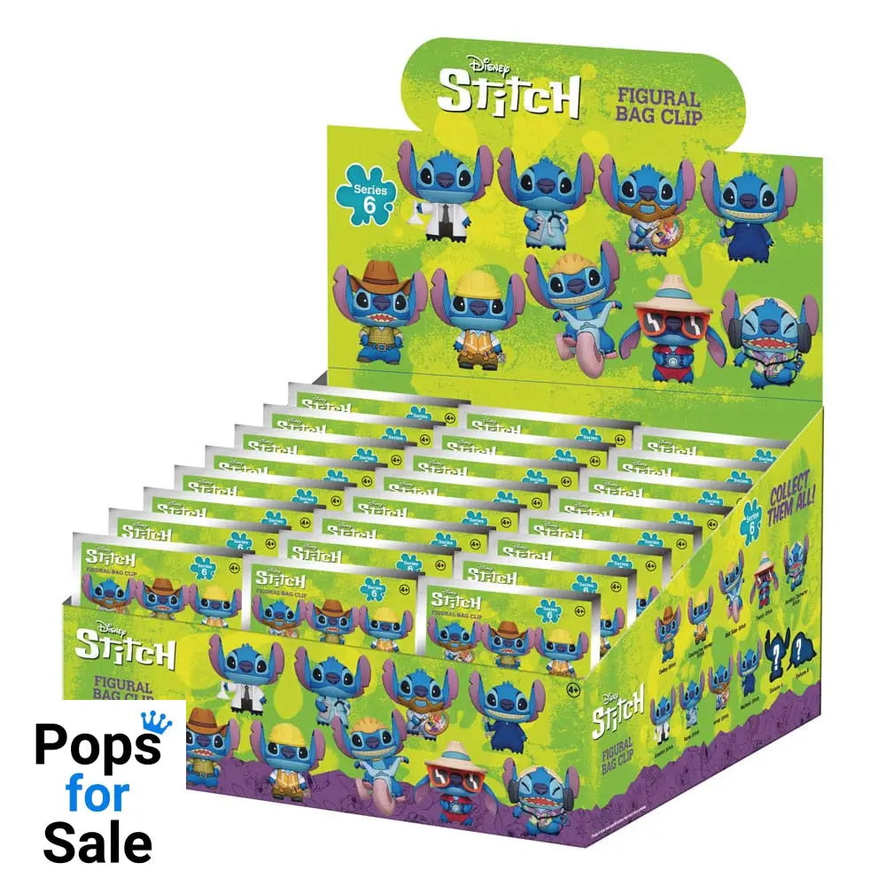 Lilo & Stitch 3D PVC Bag Clips Series 6 Display (24)