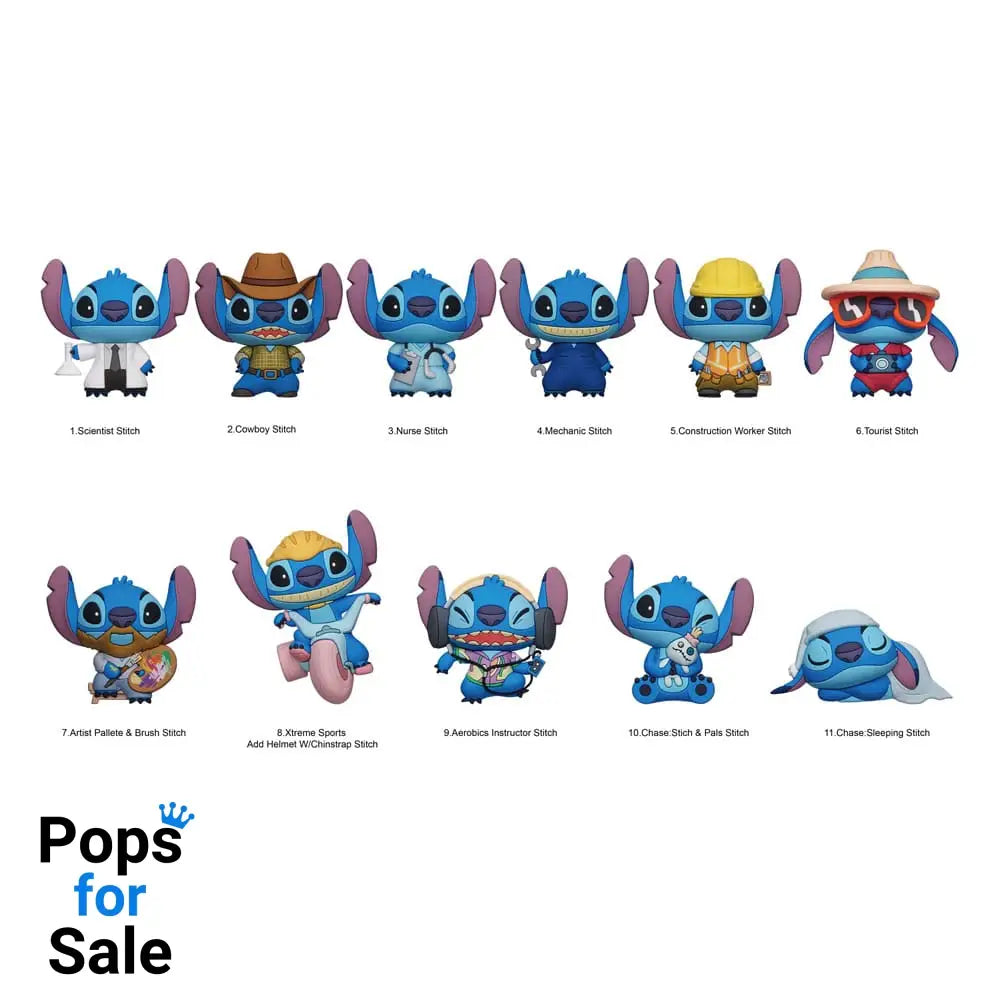 Lilo & Stitch 3D PVC Bag Clips Series 6 Display (24) Keyrings