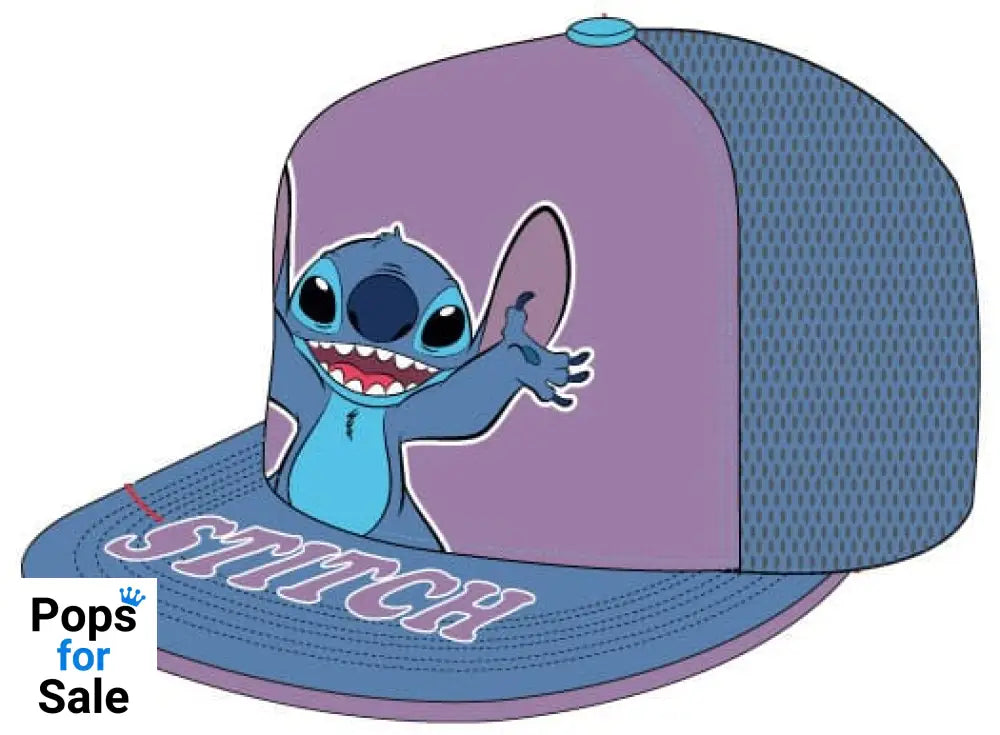 Lilo & Stitch Curved Bill Cap Stitch Standing