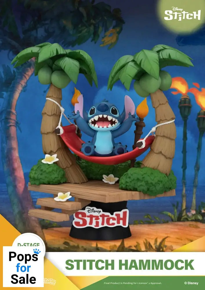 Lilo & Stitch D-Stage PVC Diorama Stitch Hammock 13 cm Dioramas