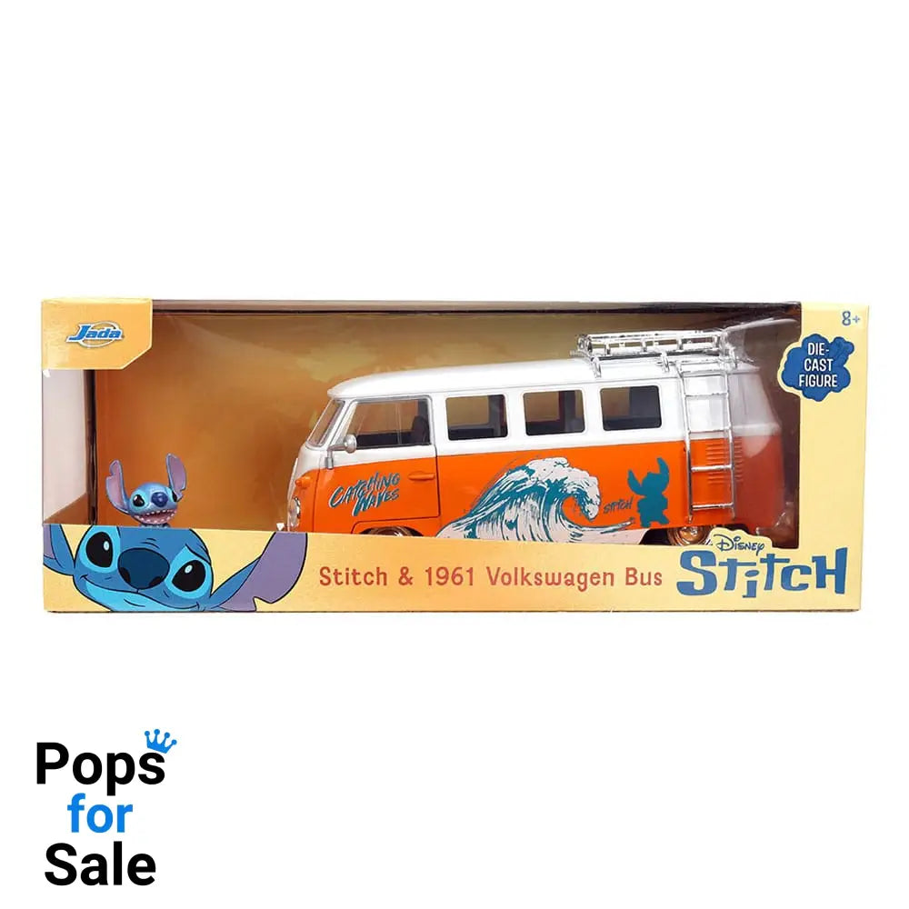 Lilo & Stitch Diecast Model 1/24 1961 VW Bus Stitch Vehicles