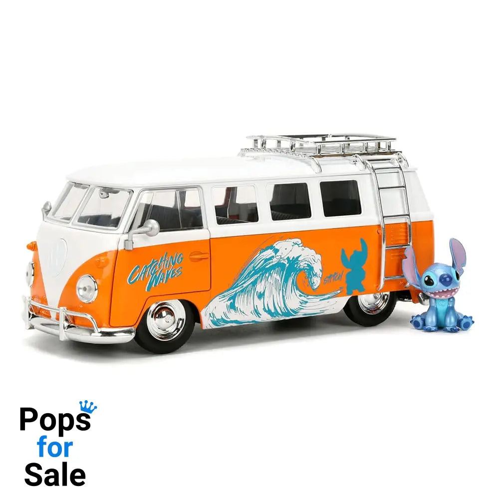 Lilo & Stitch Diecast Model 1/24 1961 VW Bus Stitch Vehicles