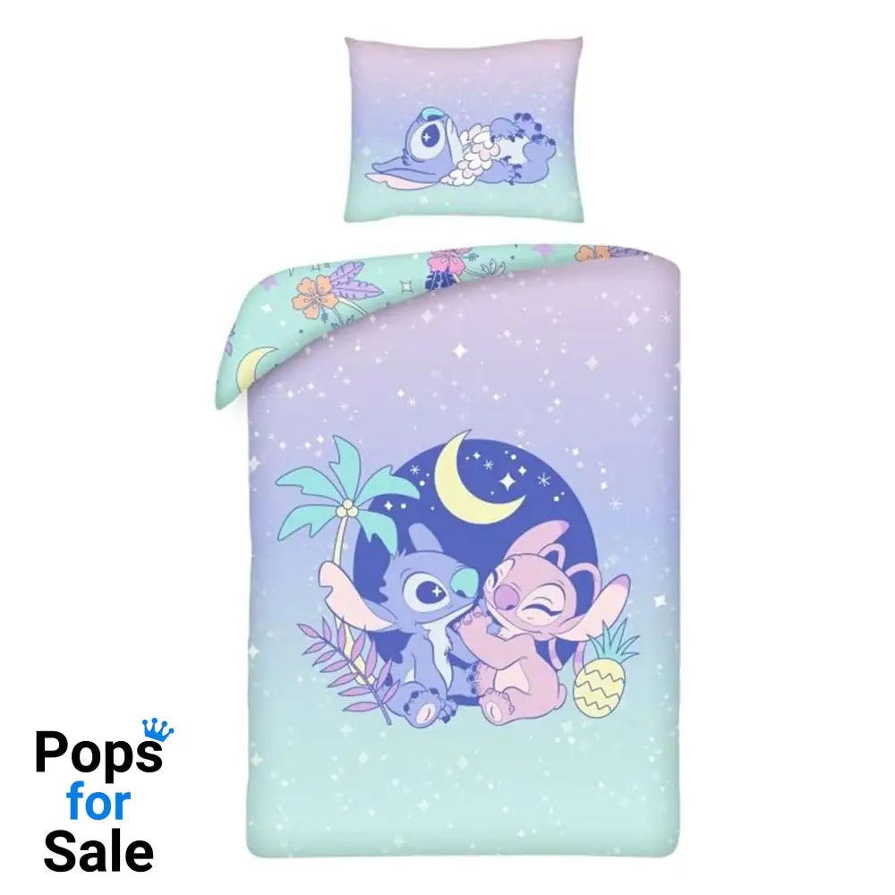 Lilo & Stitch Duvet Set Stitch & Angel under the Moon 140 x 200 cm / 70 x 90 cm