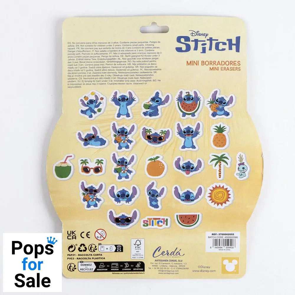 Lilo & Stitch Erasers 25-Pack