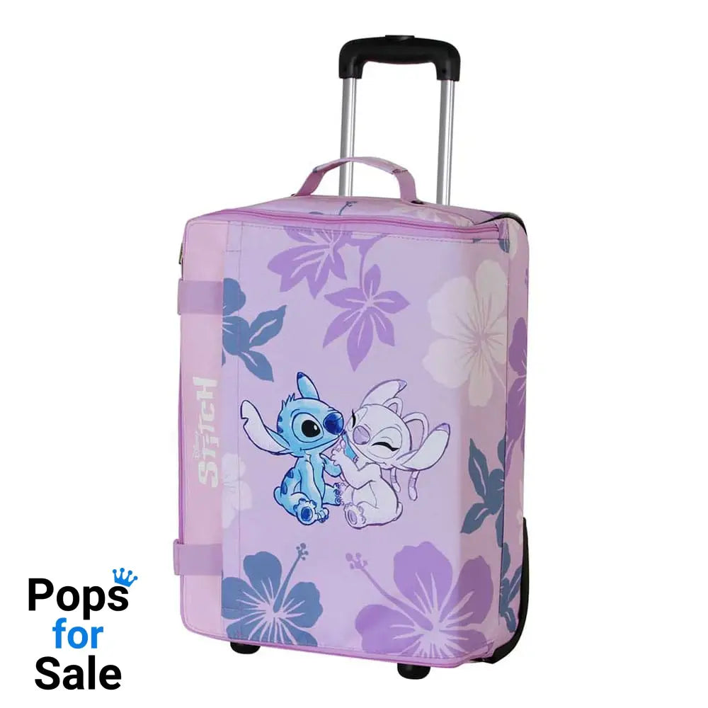 Lilo & Stitch Foldable Cabin Suitcase Stitch & Angel Pink 52 cm