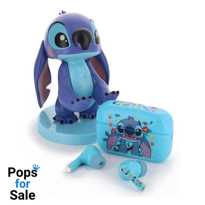 Lilo & Stitch Holdems Mini Holder & Wireless Headphones Stitch Design 2 mit TWS Buds Pro 10 cm Adapters