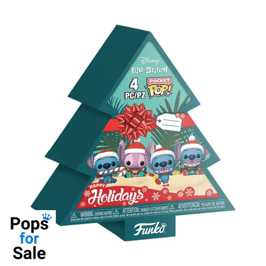 Lilo&Stitch Holiday 2025 Pocket POP! Vinyl Keychains 4-Pack Tree Holiday Box 4 cm