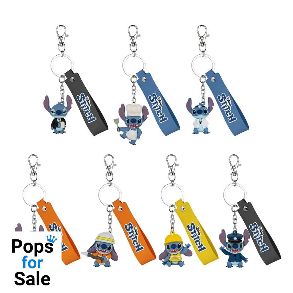 Lilo & Stitch Job Experience Camp Series Keychains Blind Box Stitch 4 cm Assortment (6)