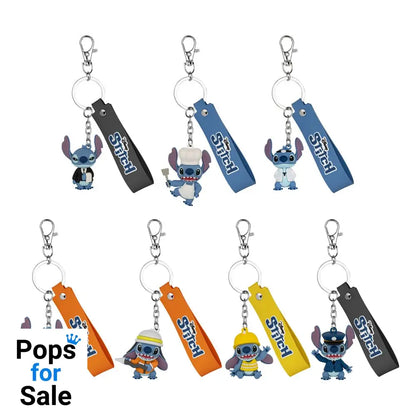 Lilo & Stitch Job Experience Camp Series Keychains Blind Box Stitch 4 cm Assortment (6) Keyrings