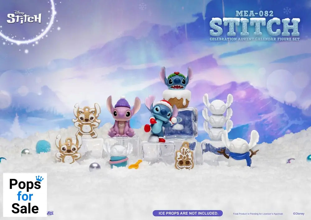 Lilo & Stitch Mini Egg Attack Advent Calendar Stitch celebration Figure Set (Cookie) 10 cm
