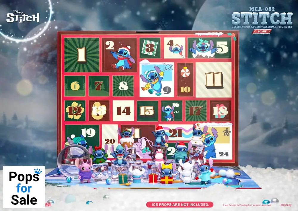 Lilo & Stitch Mini Egg Attack Advent Calendar Stitch celebration Figure Set (Cookie) 10 cm