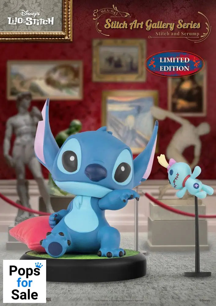 Lilo & Stitch Mini Egg Attack Figure Stitch Art Gallery Series Stitch and Scrum 8 cm