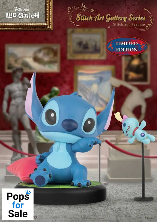 Lilo & Stitch Mini Egg Attack Figure Stitch Art Gallery Series Stitch and Scrum 8 cm
