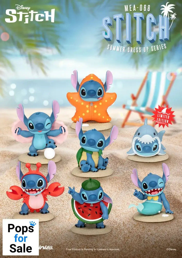 Lilo & Stitch Mini Egg Attack Figures 10 cm Stitch summer dress up Series Assortment (6)