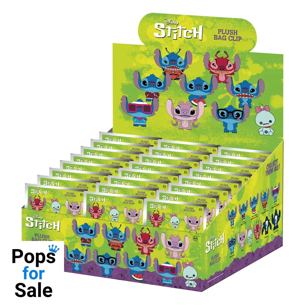 Lilo & Stitch Plush Bag Clips Stitch Display (24)