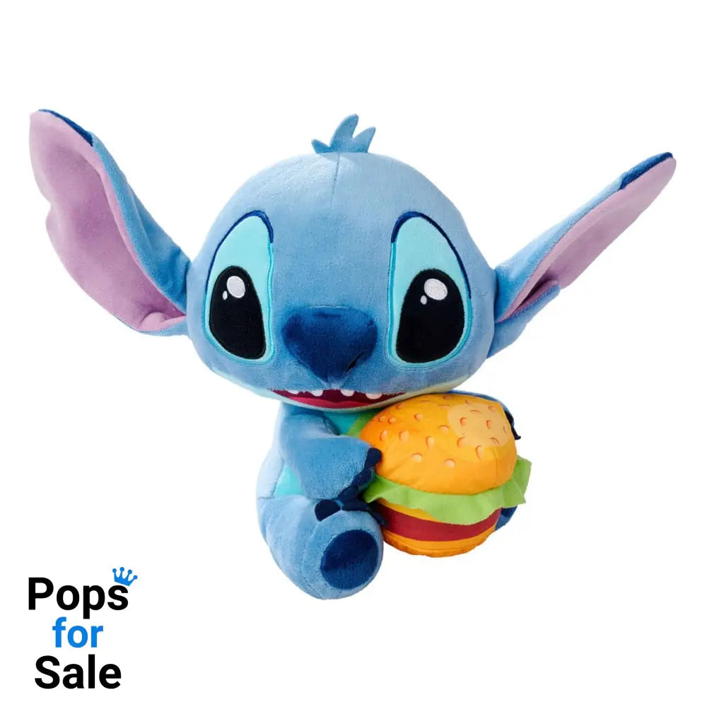 Lilo & Stitch Plush Figure Stitch with Burger 25 cm Plushes