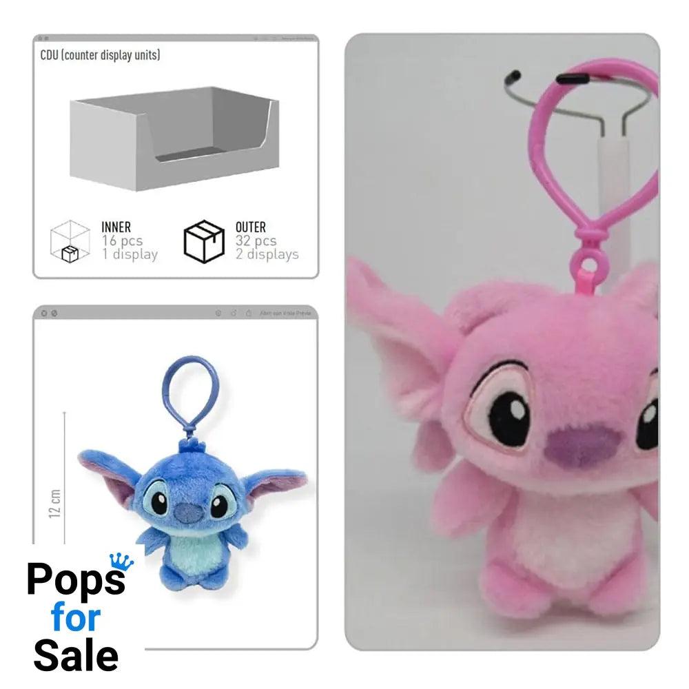 Lilo & Stitch Plush Keychains 12 cm Assortment (24)