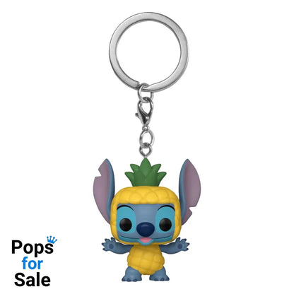 Lilo & Stitch Pocket POP! Vinyl Keychains 4 cm Stitch as Pineapple Display (12) Keyrings