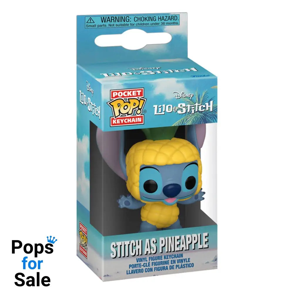 Lilo & Stitch Pocket POP! Vinyl Keychains 4 cm Stitch as Pineapple Display (12)