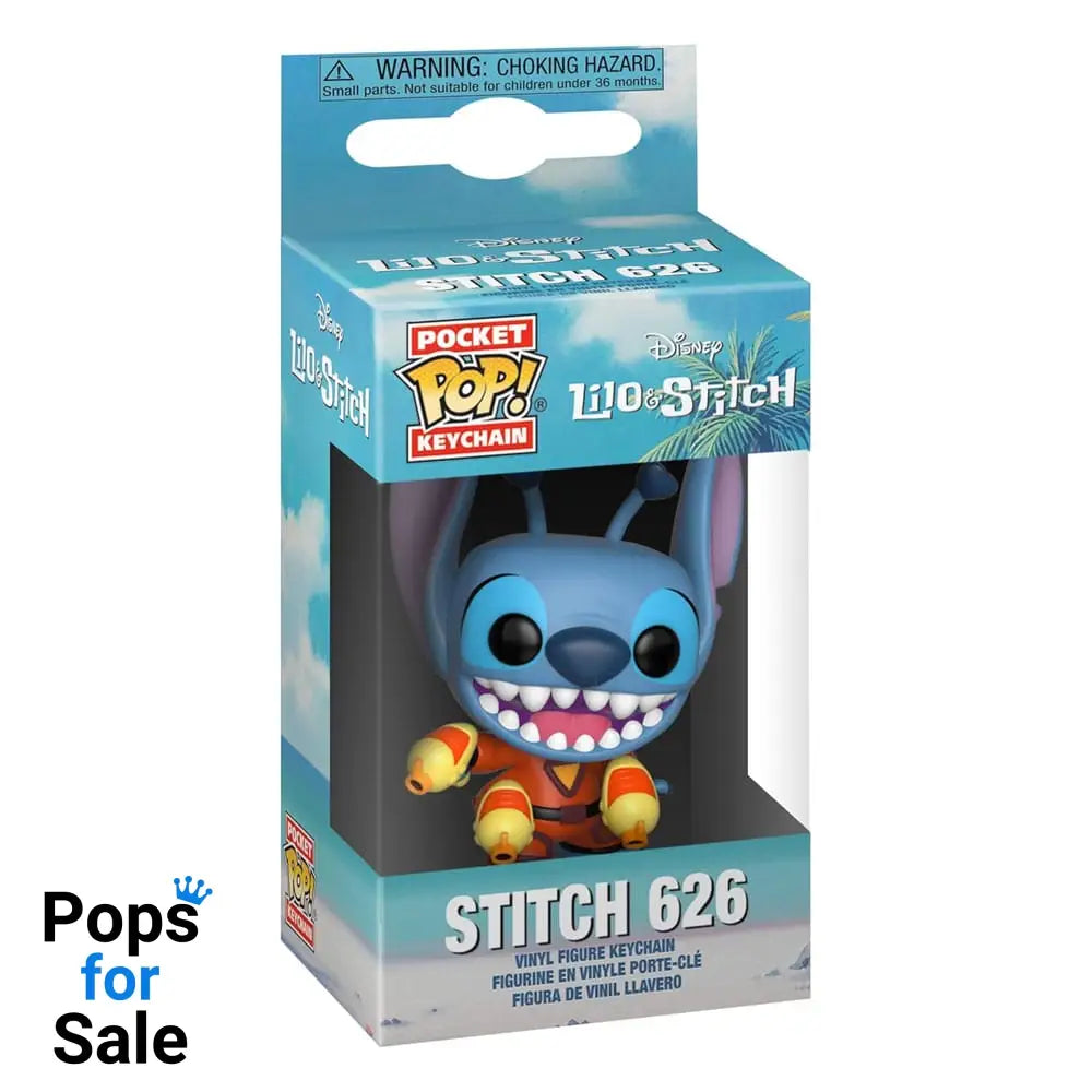 Lilo & Stitch POP! Vinyl Keychains 4 cm  Stitch w/ Blaster Display (12)