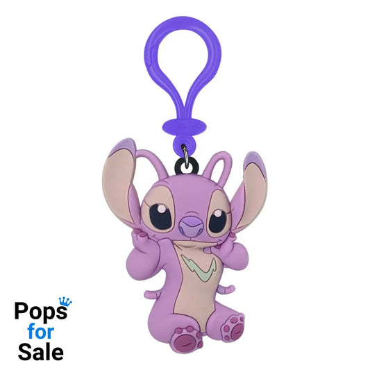Lilo & Stitch PVC Bag Clip Angel Keyrings