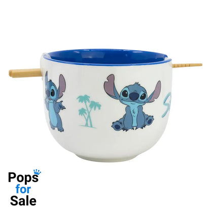 Lilo & Stitch Ramen Bowl with Chopsticks Stitch