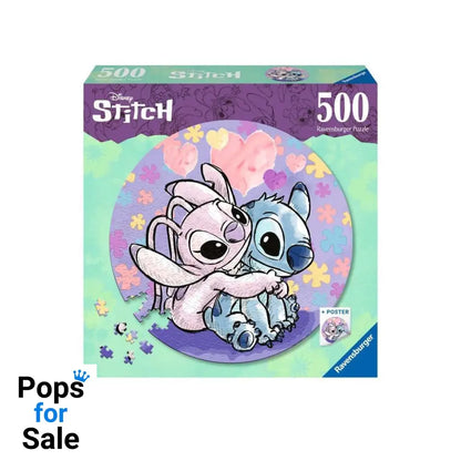 Lilo & Stitch Round Jigsaw Puzzle Stitch (500 pieces) Puzzles