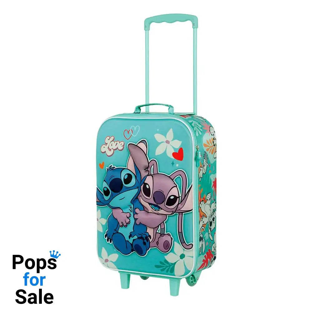 Lilo & Stitch Soft 3D Trolley Suitcase Stitch Love Turquoise 52 cm Bags