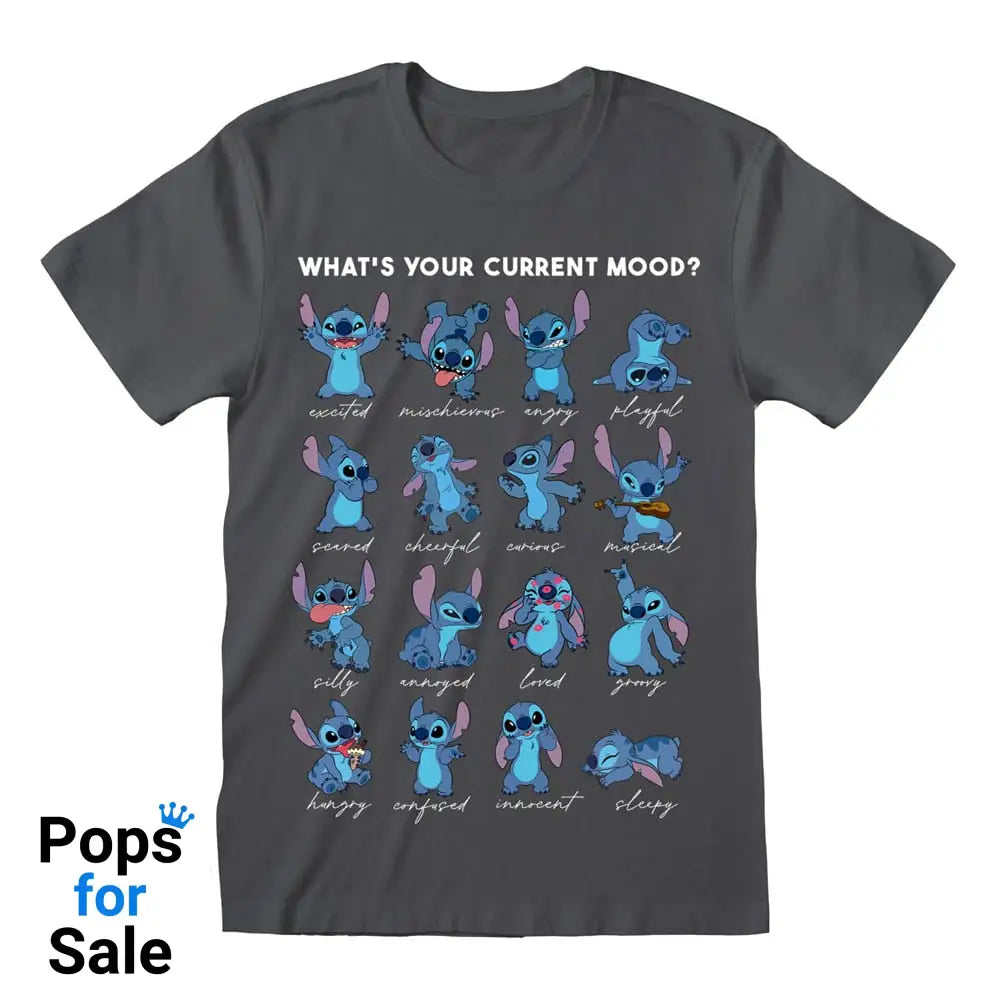 Lilo & Stitch T-Shirt Stitch Emotions Charcoal Size XL T-shirts