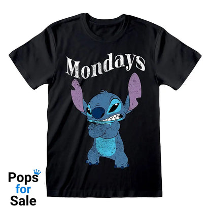 Lilo & Stitch T-Shirt Stitch Mondays Black