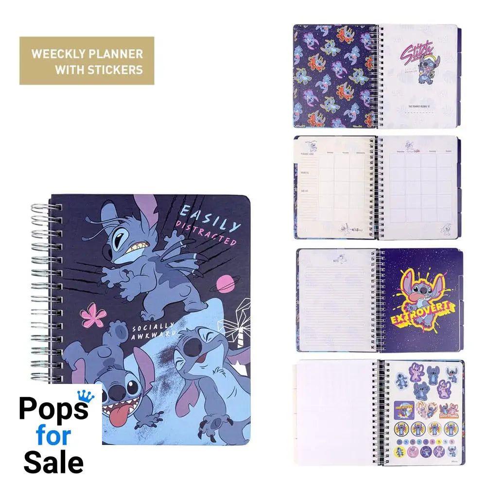 Lilo & Stitch Weekly Planner with Stickers Stitch Easily Distracted