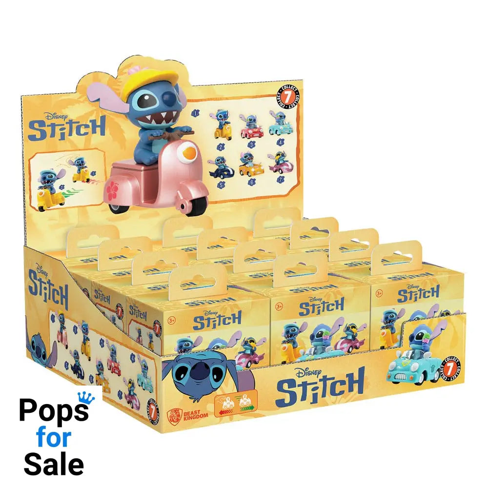 Lilo & Stitch Zoom Hero Pullback Vehicles with Figures Stitch (Blind Box Ver.) Assortment (12)