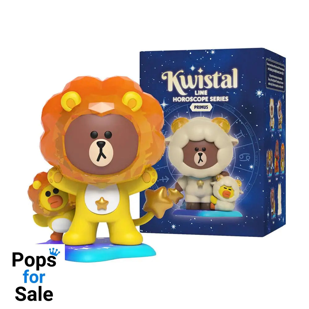 Line Friends Kwistal Blind Box Horoscope Series 1 Display (6) Statues
