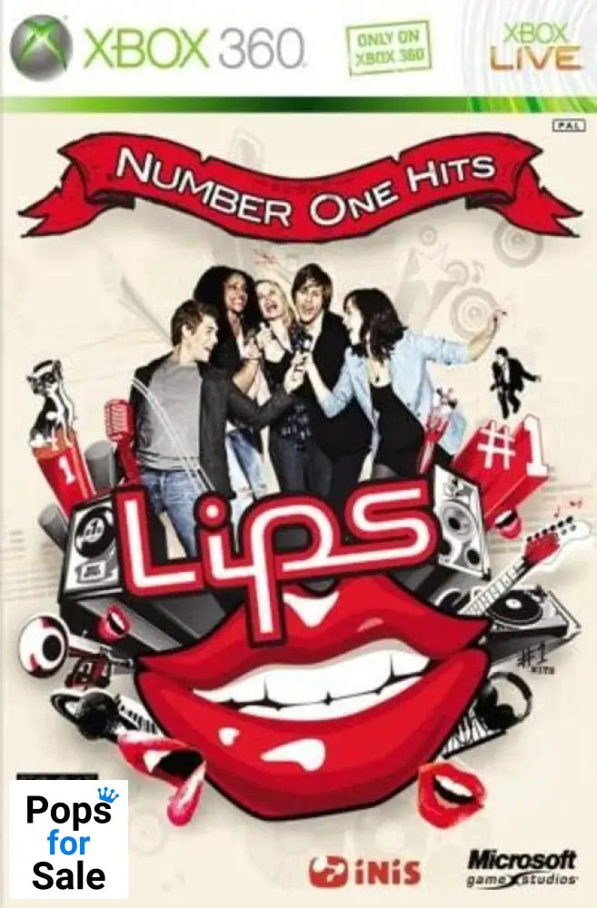 Lips: Number One Hits - Game Only for Microsoft Xbox 360 - [Just Disc]