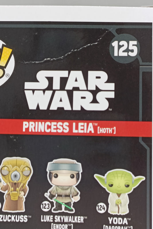 #125 Princess Leia (Hoth) - Star Wars - 2017 Con Box Damaged Funko POP