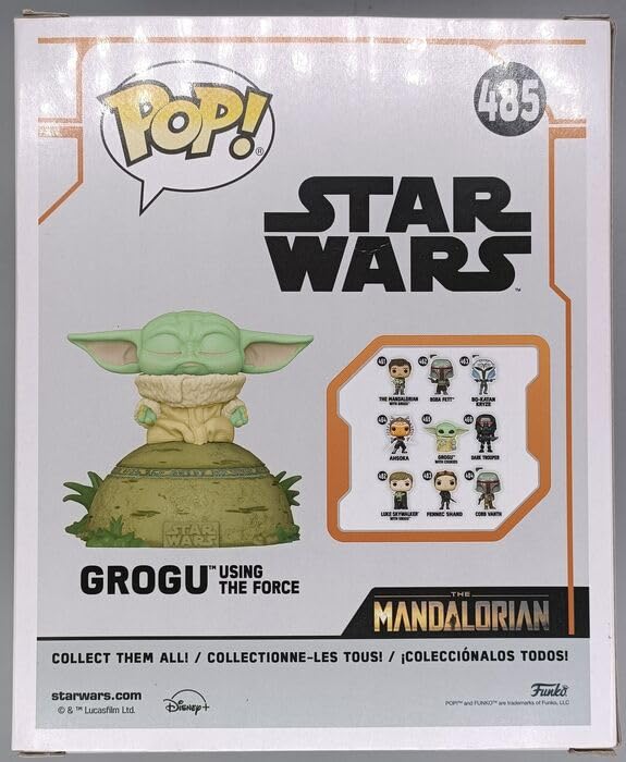 485 Grogu (Using the Force- Lights up) Deluxe - Star Wars Funko POP - Box Damaged