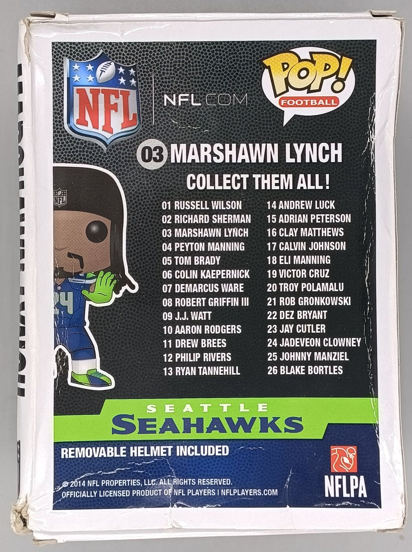 03 Marshawn Lynch - NFL Seattle Seahawks - Funko POP - Box Damaged