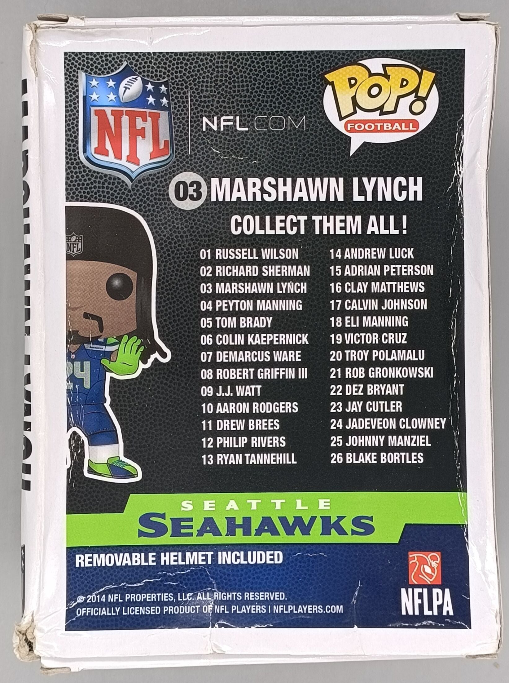 03 Marshawn Lynch - NFL Seattle Seahawks - Funko POP - Box Damaged