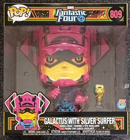 809 Galactus (with Silver Surfer Blacklight) 10 Inch Marvel Fantastic Four Funko POP - Box Damaged