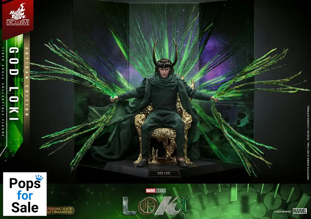 Loki DX Action Figure 1/6 God Loki Artisan Edition Hot Toys Exclusive 31 cm