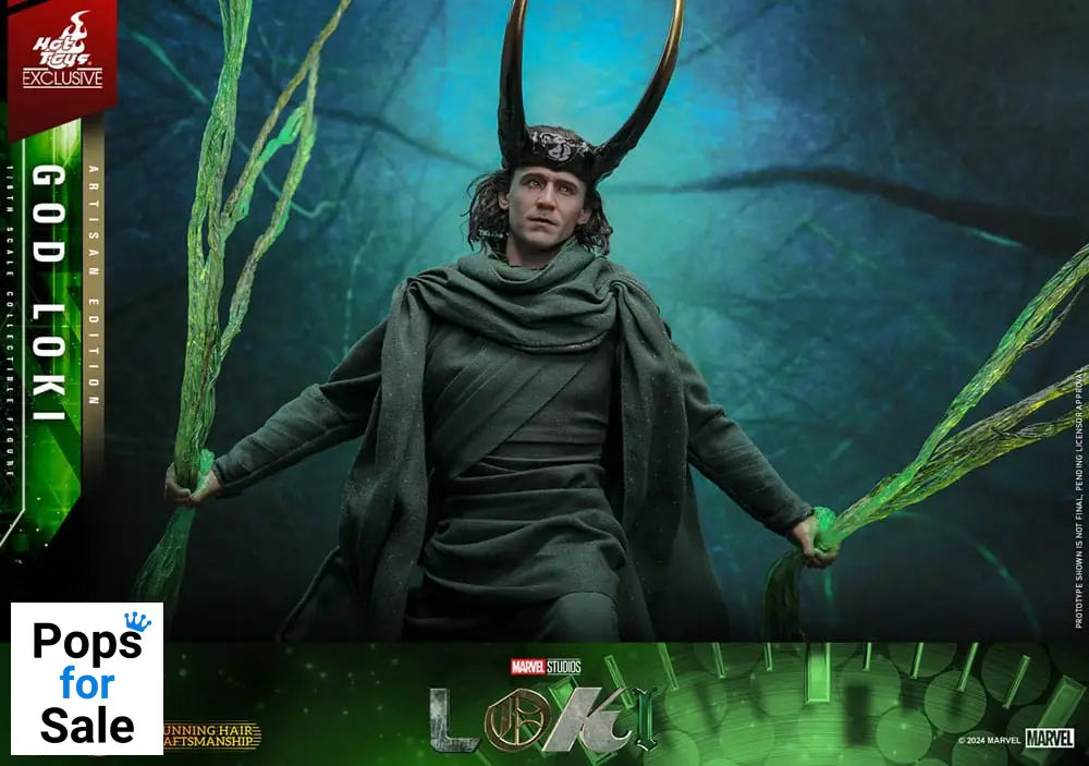 Loki DX Action Figure 1/6 God Loki Artisan Edition Hot Toys Exclusive 31 cm