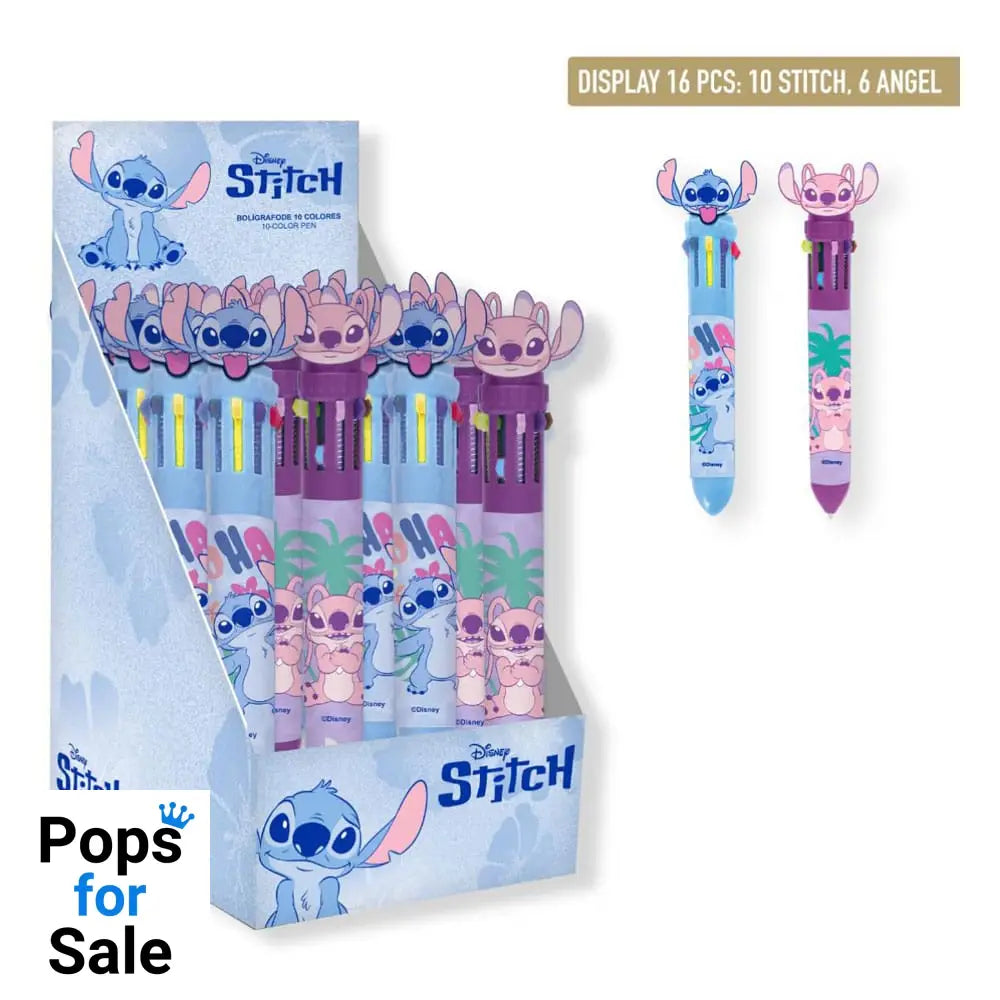 Loli & Stitch Multicoloured ball pens Display (16) Stationery