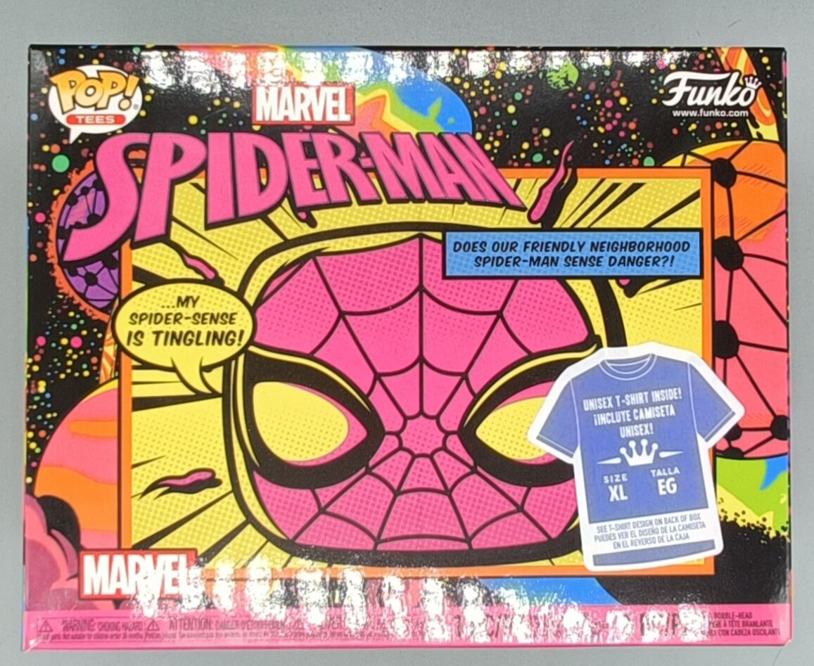 652 Spider-Man (Blacklight) - Marvel with T-Shirt (X-Large)