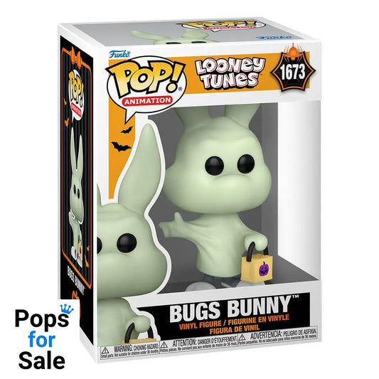 Looney Tunes POP! Television Vinyl Figure Halloween Bugs Bunny(Ghost) 9 cm