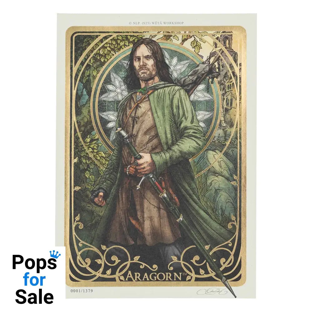 Lord of the Rings Art Print Aragorn Art Card 14 x 21 cm Limited Edition