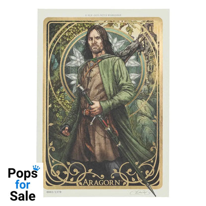 Lord of the Rings Art Print Aragorn Art Card 14 x 21 cm Limited Edition